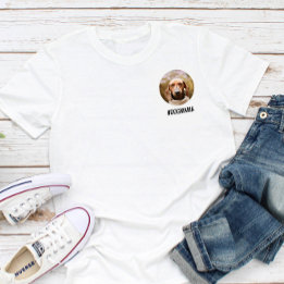 Hondenliefhebber Kleine Aangepaste Fotocirkel en J T-shirt