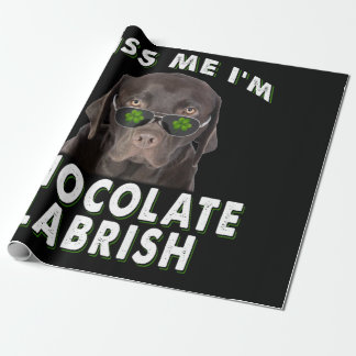 Hondenliefhebber | Kus Me Ik ben Chocolate Labrish Cadeaupapier