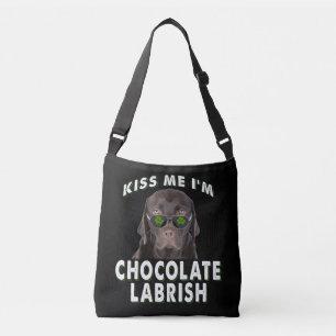 Hondenliefhebber Kus Me Ik ben Chocolate Labrish Crossbody Tas