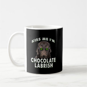 Hondenliefhebber Kus Me Ik ben Chocolate Labrish Koffiemok