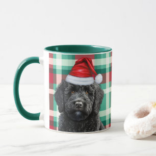 Hondenliefhebber Labradoodle Rood Groen Vakantiepa Mok