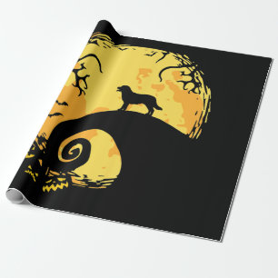 Hondenliefhebber   Labrador Full Moon Spooky Hallo Cadeaupapier