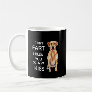 Hondenliefhebber Labrador ik heb je geen kus laten Koffiemok