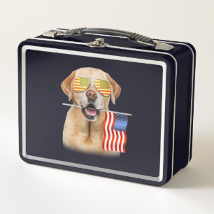 Hondenliefhebber Labrador Retriever USA Flag