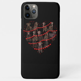 Hondenliefhebber Love Heart Chocolate Labrador Va iPhone 11 Pro Max Hoesje