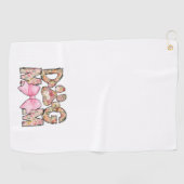 Hondenliefhebber Moederdag Gift Golfhanddoek (Horizontaal)