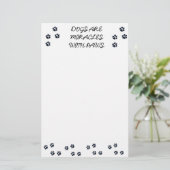 Hondenliefhebber notebookblok briefpapier (Staand voorkant)