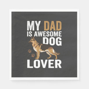 Hondenliefhebber Papa Is Geweldig Servet