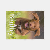 Hondenliefhebber persoonlijke pop-upfoto met pop-u fleece deken (Voorkant (Horizontaal))