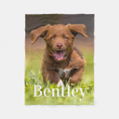 Hondenliefhebber persoonlijke pop-upfoto met pop-u fleece deken (Voorkant)