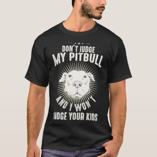 Hondenliefhebber Pittie mam Papa Puppy Eigenaar Re T-shirt