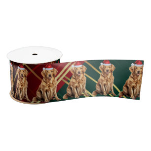 Hondenliefhebber Plaid en Golden Retriever Christm Lint
