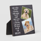 Hondenliefhebber Quote Keepomwille Personalized Pe Fotoplaat (Voorkant)