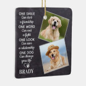 Hondenliefhebber Quote Keepomwille Personalized Pe Keramisch Ornament (Rechts)