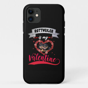 Hondenliefhebber Rottweiler is mijn Valentijn iPhone 11 Hoesje