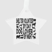 Hondenliefhebber Shelter Volunteer Ornament (achterkant)