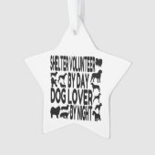 Hondenliefhebber Shelter Volunteer Ornament (voorkant)