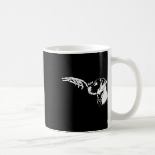 Hondenliefhebber Skelet Hand Boop Funny Halloween Koffiemok