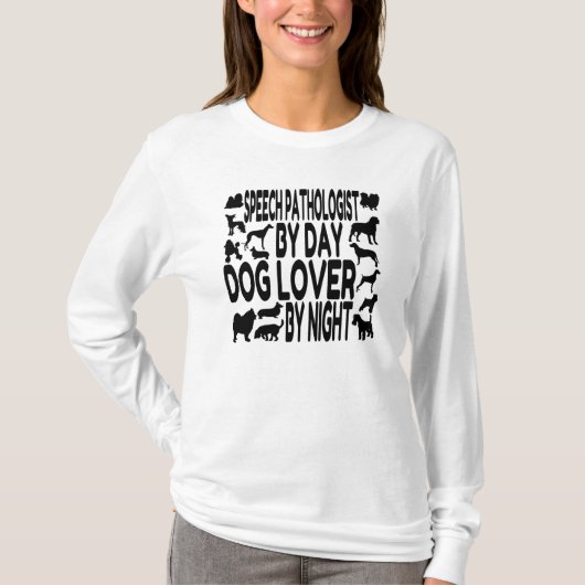 Hondenliefhebber spraak patholoog t-shirt (Voorkant)