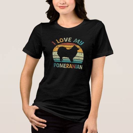 Hondenliefhebber Tri-Blend Shirt (Voorkant)
