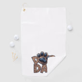 Hondenliefhebber Vaderdag Cadeau Golfhanddoek (Insitu)