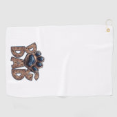 Hondenliefhebber Vaderdag Cadeau Golfhanddoek (Horizontaal)