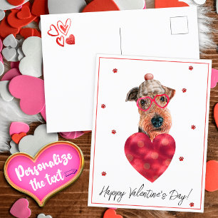 Hondenliefhebber Valentijnsdag Cadeau Airedale Ter Briefkaart