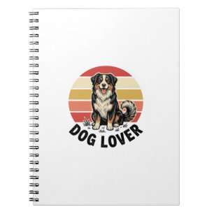 Hondenliefhebber Vintage Gravure Cute Hond Zonsond Notitieboek