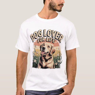 "Hondenliefhebber voor het leven" T-shirt