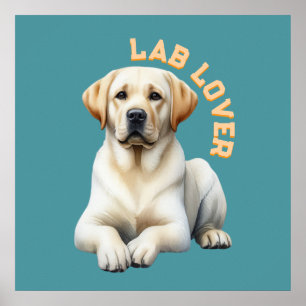 Hondenliefhebber voor labrador Retriever Poster