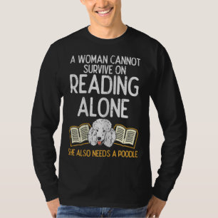 Hondenliefhebber voor vrouwelijke boekenlezers t-shirt