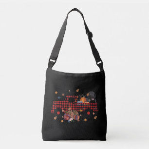 Hondenliefhebber Vrachtwagen met loonherfst Crossbody Tas
