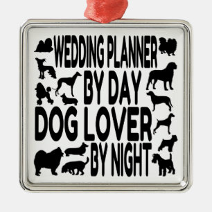 Hondenliefhebber Wedding Planner Metalen Ornament