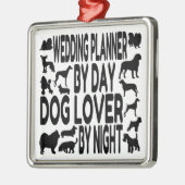Hondenliefhebber Wedding Planner Metalen Ornament (Links)