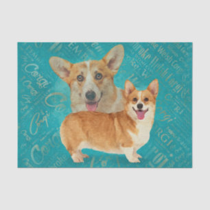 hondenliefhebber Welsh Corgi Dog Art Tissuepapier