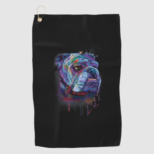 hondenliefhebbers | Engelse Bulldog Gift English B Golfhanddoek (Voorkant)