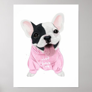 Hondenliefhebbers Gewoon van me houden, liefdesh Poster