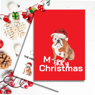 Hondenliefhebbers Kerst Gepersonaliseerd Rood en W