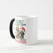 Hondenliefhebbers Kerstkoffie Mok (Voorkant links)