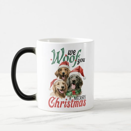 Hondenliefhebbers Kerstkoffie Mok (Links)