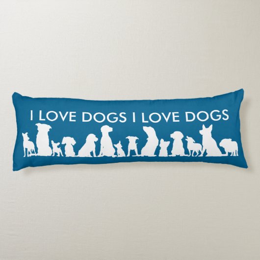 hondenliefhebbers Pillow Lichaamskussen (Achterkant)