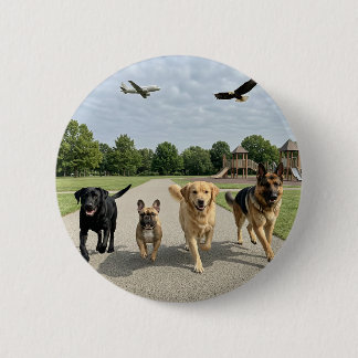 Hondenliefhebbers Ronde Button 5,7 Cm