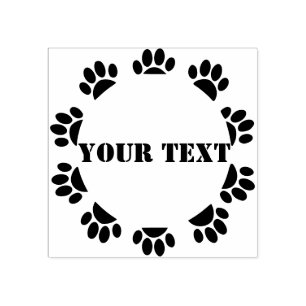Hondenliefhebbers rondom Lijst met aangepaste teks Rubberstempel