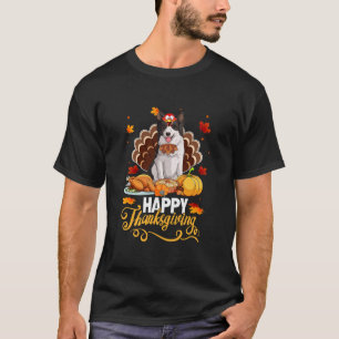 Hondenliefhebbers Schattigee Border collie kalkoen T-shirt