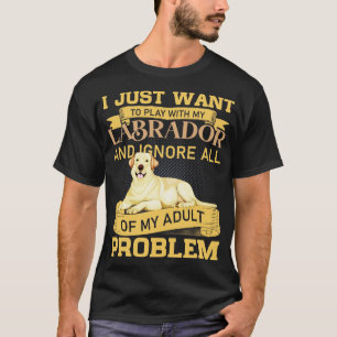 Hondenliefhebbers spelen met mijn Labrador Funny Q T-shirt