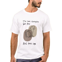 Hondenliefhebbers T shirt met quote