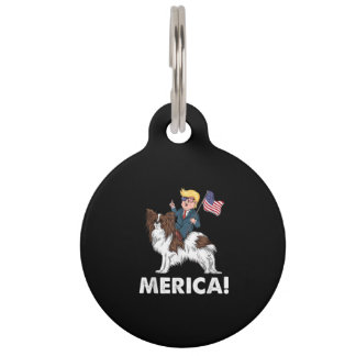 Hondenliefhebbers | Trump Riding Papillon Merica Huisdierpenning