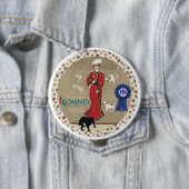 hondenliefhebbers voor Romney Ronde Button 4,0 Cm (In situ)