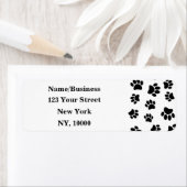 Hondenliefhebbers zwarte pagina's etiket (Insitu)