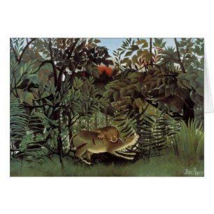 Hondenlion van Henri Rousseau,  dier in het wild
